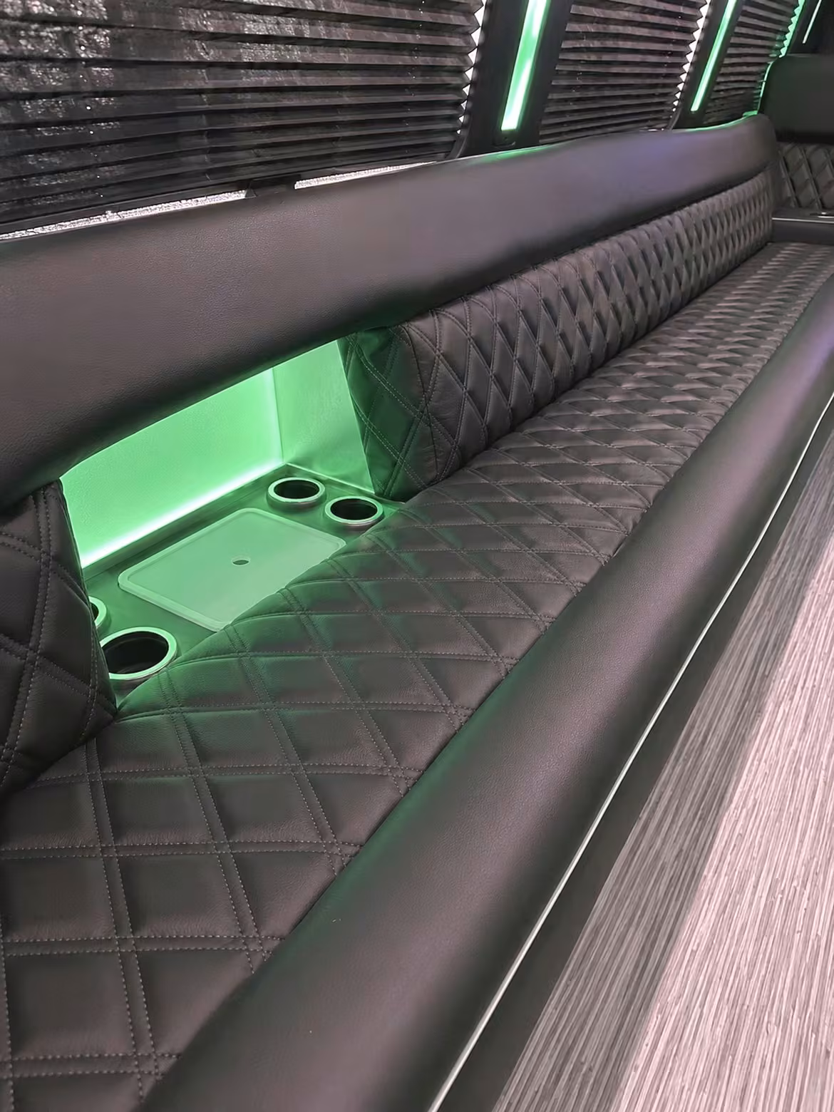 25 passenger party bus interior