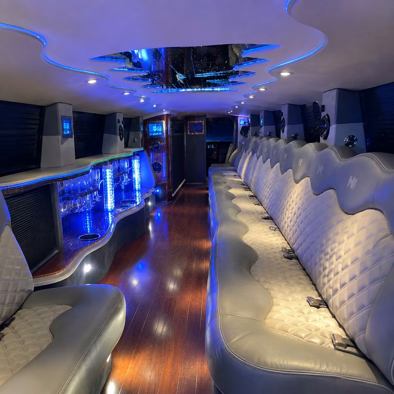 hummer limo interior