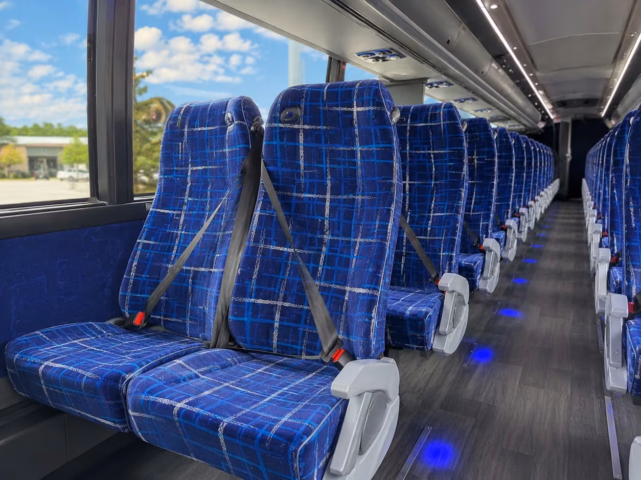 indianapolis charter bus interior